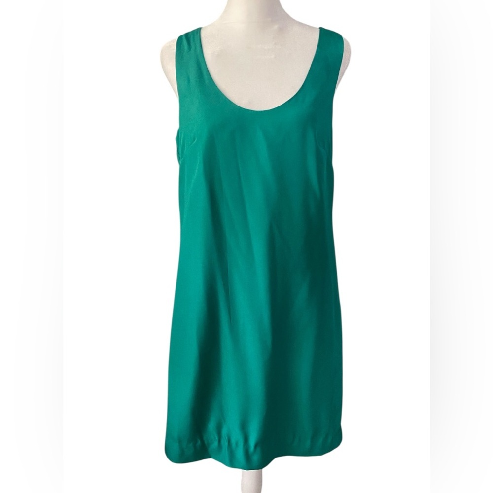 J-Crew Green Women's Shift  Dress Size 2